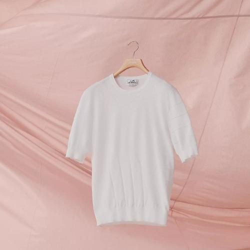  HERMES愛馬仕 22年秋冬 男士 短袖T恤 T-shirt ??pique voilier?? H257390HA90LA