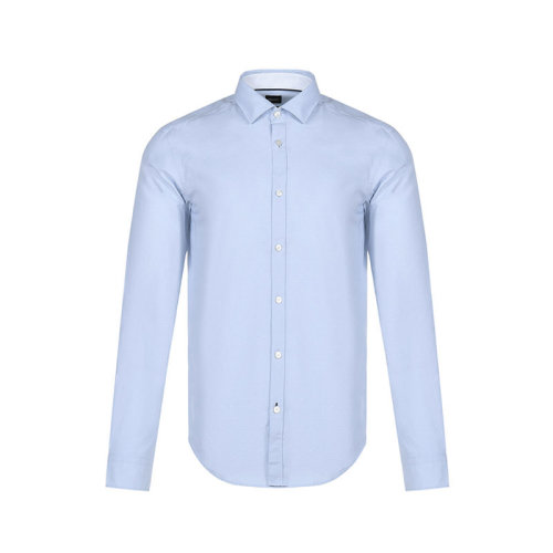 HUGO BOSS/雨果博斯 棉質(zhì)修身男士長袖襯衫 50453001
