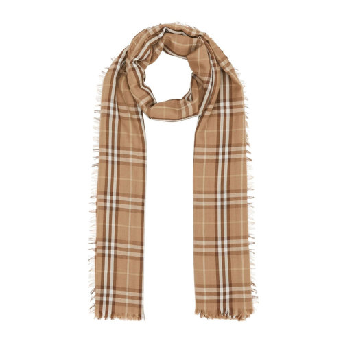 BURBERRY/博柏利 男女同款 中性經(jīng)典Vintage格紋輕盈羊絨圍巾圍脖 多色可選