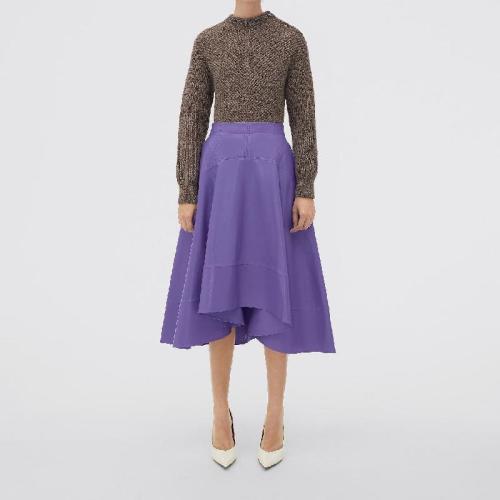  BV葆蝶家 22年秋冬 女士 半身裙 jupe en cuir brillant 716284VKLC05305