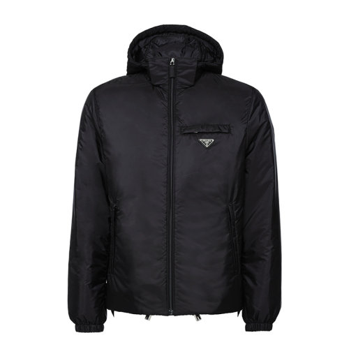 PRADA/普拉達(dá) 秋冬 男士黑色再生尼龍羽絨外套SGN955_1WQ9_F0002_S_191