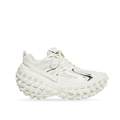 Balenciaga/巴黎世家 22年秋冬新款 女士米白色纖維網(wǎng)布尼龍輪胎鞋685611W2RAA9110