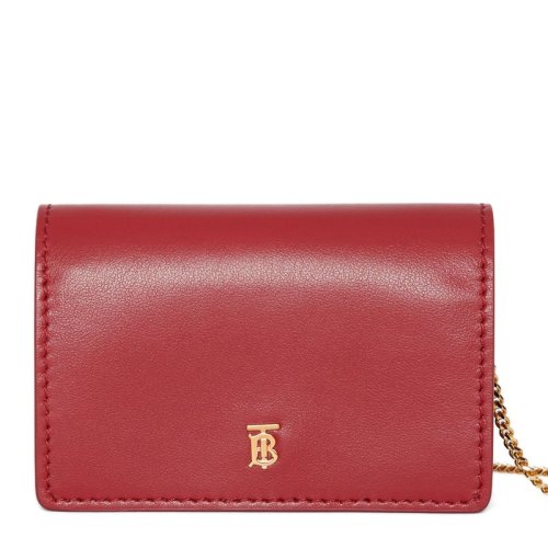  BURBERRY/博柏利 女士紅色皮革斜挎包 8009758 PLSX