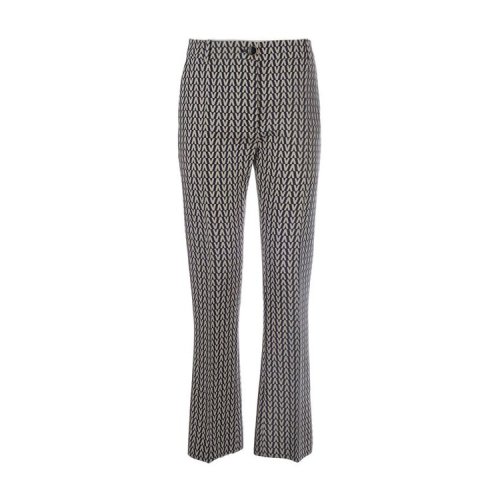 Valentino/華倫天奴 19年春夏 服裝 高腰 男性 喇叭褲 格紋 女士休閑褲 RB3RB2W04EP_ABY