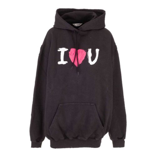  Balenciaga/巴黎世家 女士黑色棉質衛(wèi)衣 578135 TJVL6 1070 PLFSX