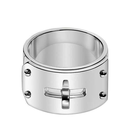 HERMES/愛馬仕 經(jīng)典Bague Kelly系列 大號925銀戒指指環(huán)H110002B