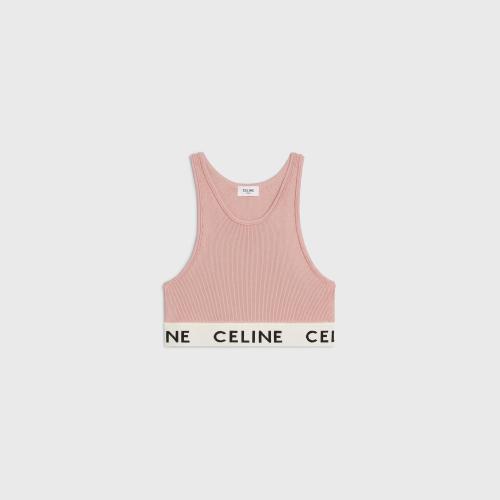 CELINE賽琳思琳 22年秋冬 女士 背心 CELINE網(wǎng)格面料運動內(nèi)衣 2A68L372N.25PC