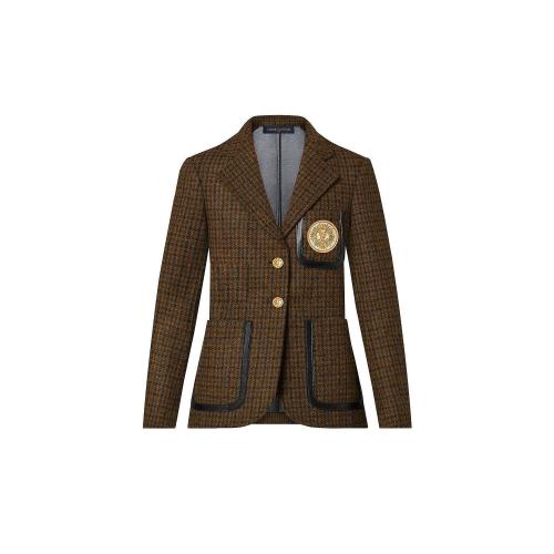  LV路易威登 22年秋冬 女士 夾克 千鳥格西裝夾克 1AAALE 1AAALB 1AAALC 1AAALD