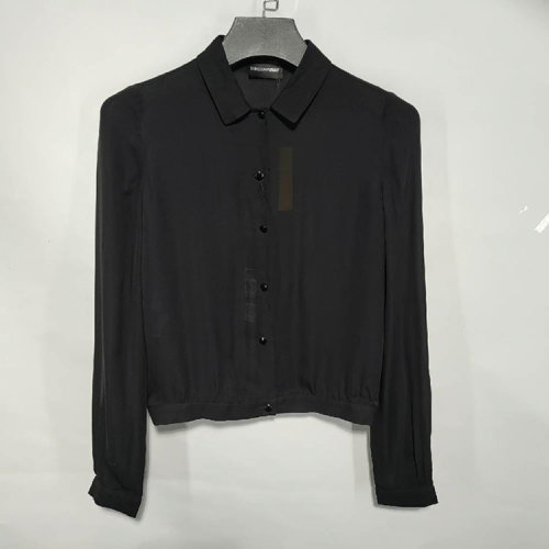 Emporio Armani/安普里奧阿瑪尼 黑色女士休閑襯衫