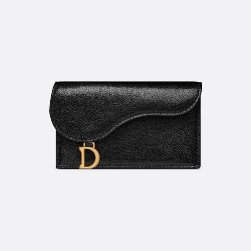 DIOR迪奧 22年秋冬 女士 卡包 Porte-cartes zippe compact a rabat Saddle S5692CCEH_M900