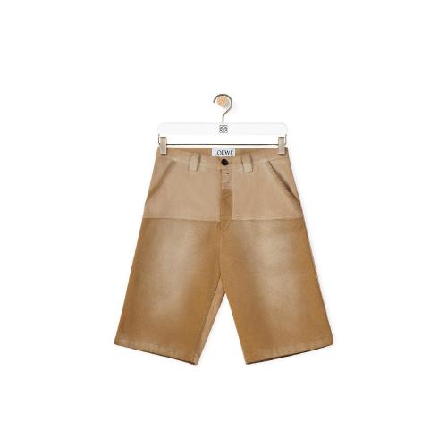  LOEWE羅意威 22年秋冬 男士 短褲 Patchwork bermuda in cotton H664Y04X08-8400