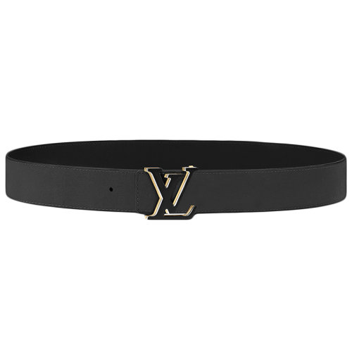 Louis Vuitton/路易威登 男士黑色和無(wú)煙灰色小牛皮金銀黑扣雙面腰帶40毫米M0226S