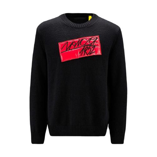  MONCLER蒙可蒙克萊 22年秋冬 男士 長袖T恤 徽標(biāo)羊毛毛衣 H20929C00005M2015999