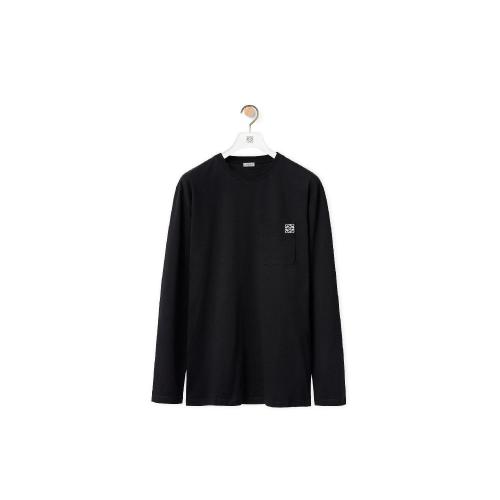  LOEWE羅意威 男士 長袖T恤 Anagram 圓領長袖T恤 H526Y24J04-1100 預定商品1-3周發(fā)貨