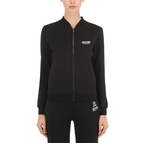 MOSCHINO/莫斯奇諾 女裝 時(shí)尚百搭 女士 黑色棉質(zhì)時(shí)尚夾克外套 A171190040555