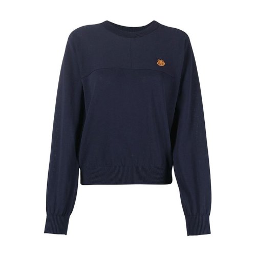  KENZO/高田賢三 女士藍(lán)色棉質(zhì)針織衫 FB52PU582 3TB 76