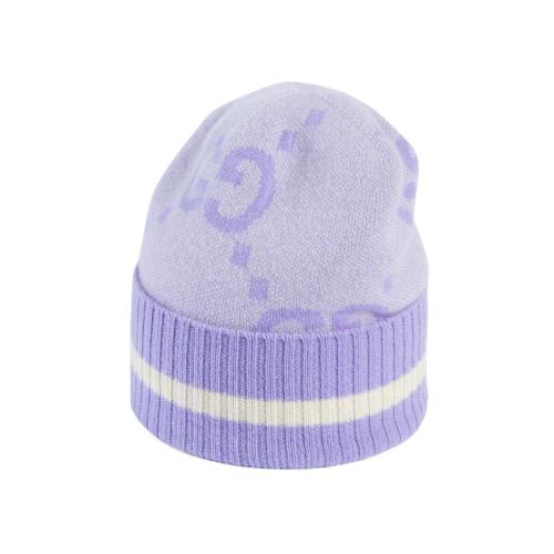  GUCCI古馳 22年秋冬 女士 GG山羊絨帽 676827 3G344 5478