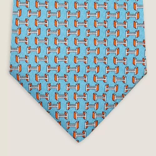  HERMES愛(ài)馬仕 22年秋冬 男士 領(lǐng)帶 Cravate H en Relief H606279T 17