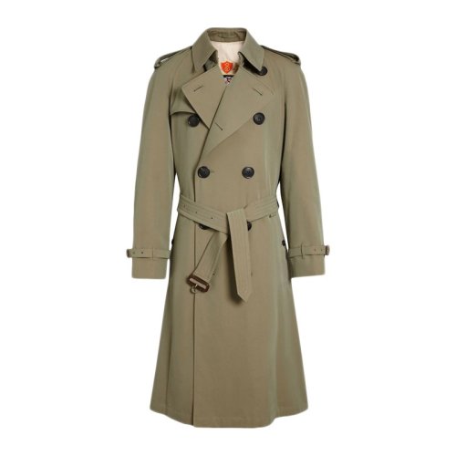  BURBERRY/博柏利 男士綠色棉質(zhì)大衣 8000851 PLFSX