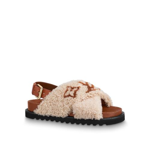  LV路易威登 22年秋冬 男士 平底涼鞋 Sandale plate confort Paseo 1A9D58 1A9D5A 1A9D5C 1A9D 預(yù)定商品2-6周發(fā)貨