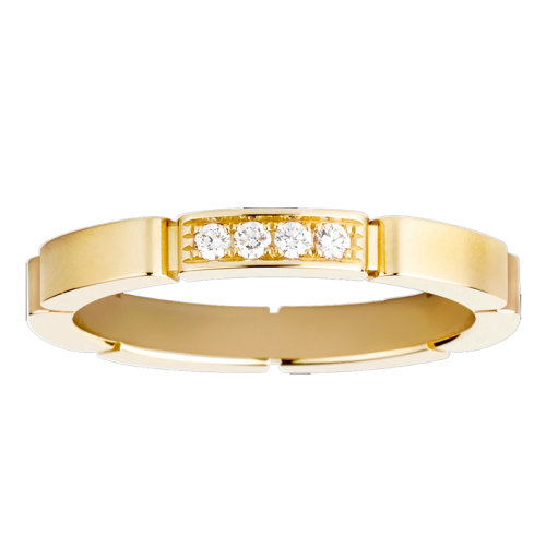 CARTIER/卡地亞 MAILLONPANTHèRE 18K金鑲嵌鉆石戒指B4080300