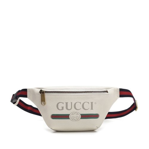 GUCCI/古馳 古琦男包 經(jīng)典雙G 紅綠條紋 男士皮質(zhì)腰包 527792 0GCCT 8822