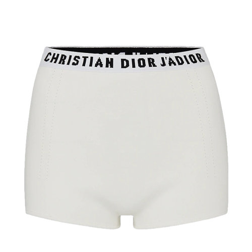 DIOR/迪奧女士白色彈力粘膠纖維短褲844E50AM506_X0200