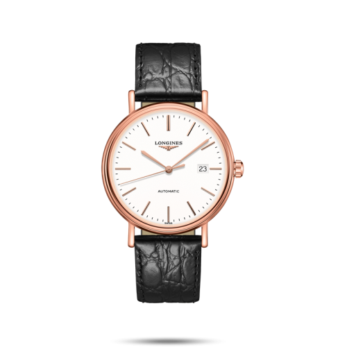 LONGINES/浪琴 時(shí)尚系列 精鋼和紅色PVD涂層 自動(dòng)機(jī)械 男士腕表   L4.922.1.12.2