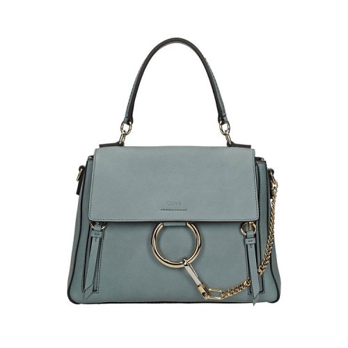 CHLOE/克洛伊 19年秋冬 單肩包 圓扣 女包  女性 Faye系列 信封包 亮藍色 手提包 C17WS322_HGJ_41H