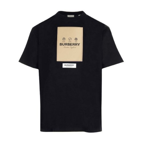  BURBERRY/博柏利 男士黑色棉質(zhì)短袖T恤 8057099 PLFSX