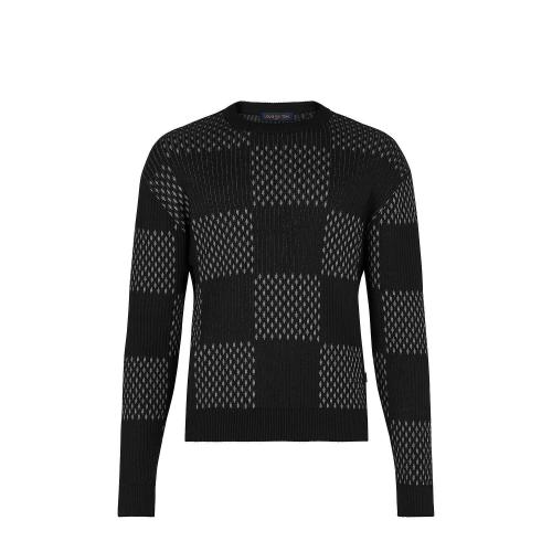  LV路易威登 22年秋冬 男士 針織衫 GIANT DAMIER 圓領(lǐng)衫 1A8H27 1A8H22 1A8H28 1A8H25 1A8H24 預(yù)定商品2-8周發(fā)貨