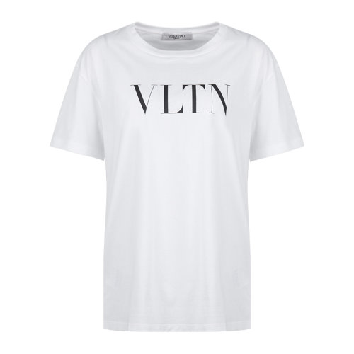 Valentino/華倫天奴  女裝 時(shí)尚百搭 圓領(lǐng) 女士棉質(zhì)短袖T恤 TB3MG07D3V6A01  HKY015C