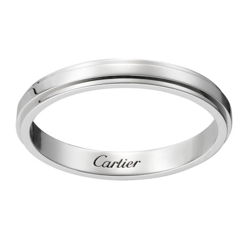 CARTIER/卡地亞 Cartier d'Amour 鉑金簡約經(jīng)典無鉆結(jié)婚求婚訂婚對戒戒指   B4093900