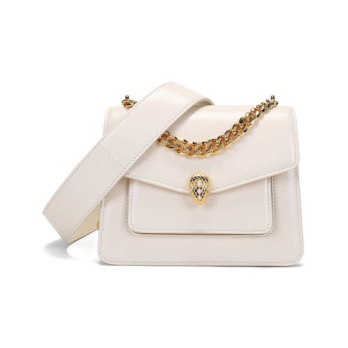 BVLGARI/寶格麗 女士SERPENTI FOREVER系列羊皮小號蛇頭扣手提單肩斜挎包 291231