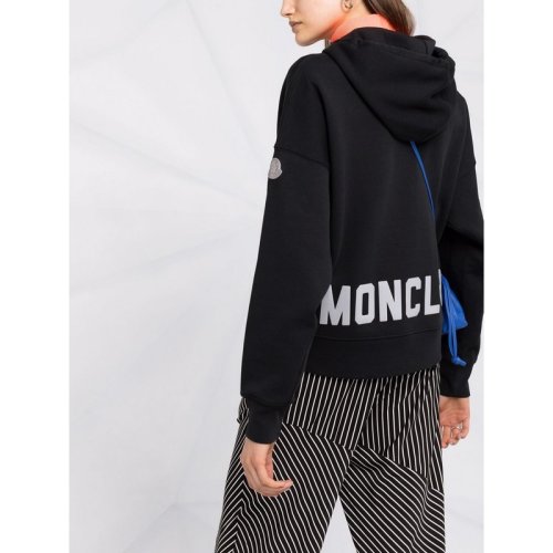  Moncler/蒙克萊 女士黑色棉質衛(wèi)衣 8G00029809LC 999 PLFSX