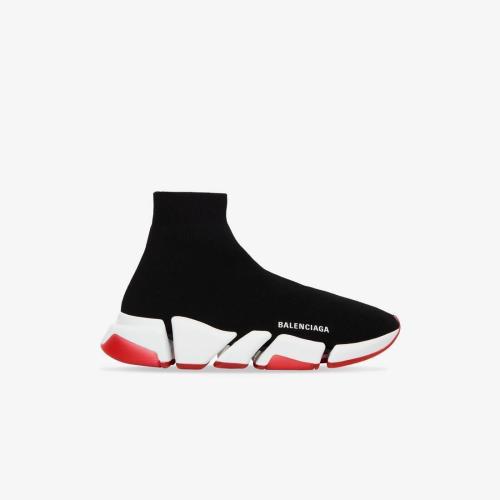  BALENCIAGA巴黎世家 22年秋冬 男士 休閑運(yùn)動(dòng)鞋 Speed 2.0 再生運(yùn)動(dòng)鞋，雙色透明鞋底 654020W2