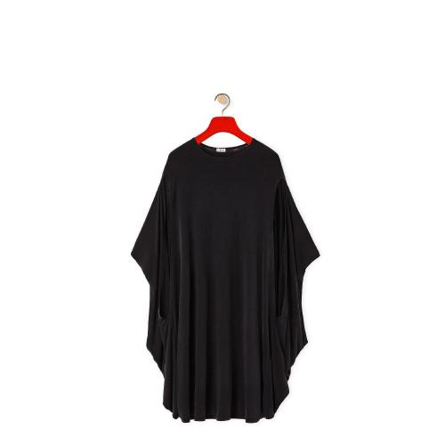  LOEWE羅意威 22年秋冬 女士 連衣裙 Kimono sleeve dress in silk S540Y09XDM-1100
