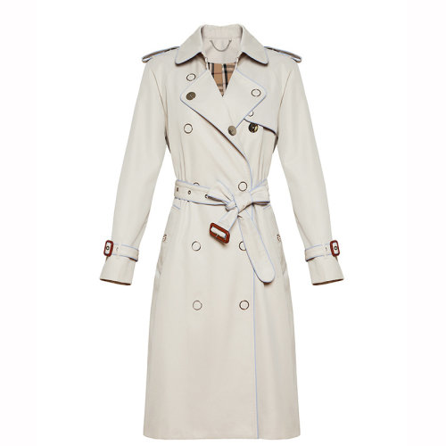 GeleiStory/GeleiStory  風(fēng)衣女長款2021春秋新款氣質(zhì)經(jīng)典純棉防水風(fēng)衣女士風(fēng)衣