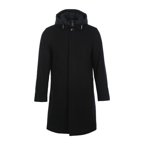 Emporio Armani/安普里奧阿瑪尼21新品簡(jiǎn)約連帽中長(zhǎng)款男士羽絨服外套6K1L741NYVZ