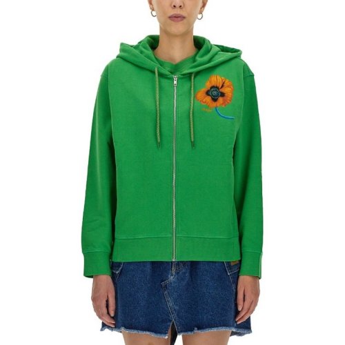  KENZO/高田賢三 女士綠色棉質(zhì)衛(wèi)衣 FC62BL8004MF 57 PLFSX