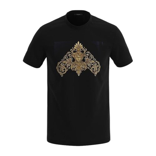  VERSACE/范思哲 男士印花棉質(zhì)短袖T恤 1001504 1A01108 1B000 PLFSX