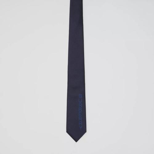  BURBERRY 22年秋冬 男士 Classic Cut Logo Print Silk Tie 80641761