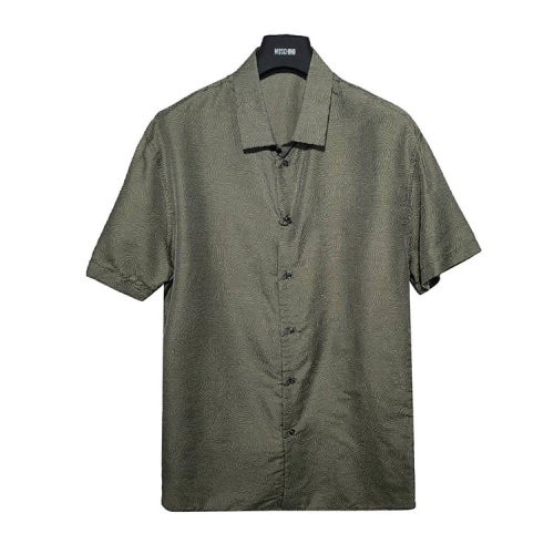 Emporio Armani/安普里奧阿瑪尼  淺綠色男士短袖襯衫