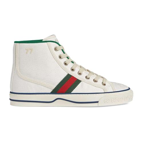  GUCCI古馳 22年秋冬 女士 Gucci Tennis 1977系列女士高幫運動鞋 627838 99WM0 9074