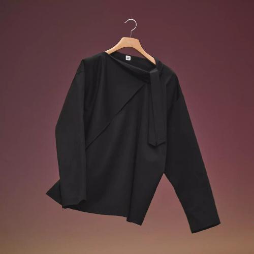  HERMES愛馬仕 22年秋冬 女士 罩衫 Blouse ample col twilly H2H0609DB0244