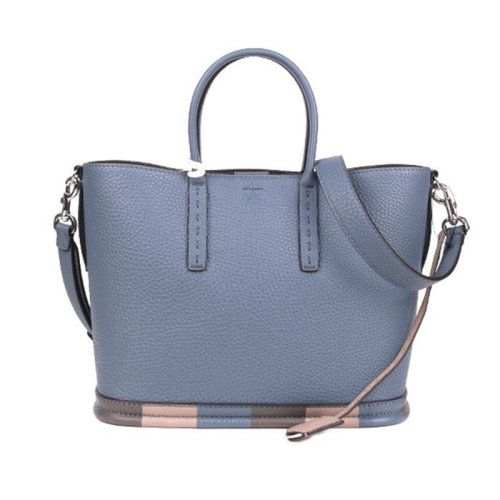 FENDI/芬迪  女包 女士藍色小牛皮時尚單肩斜挎手提包 8BH349A2WJF11DG