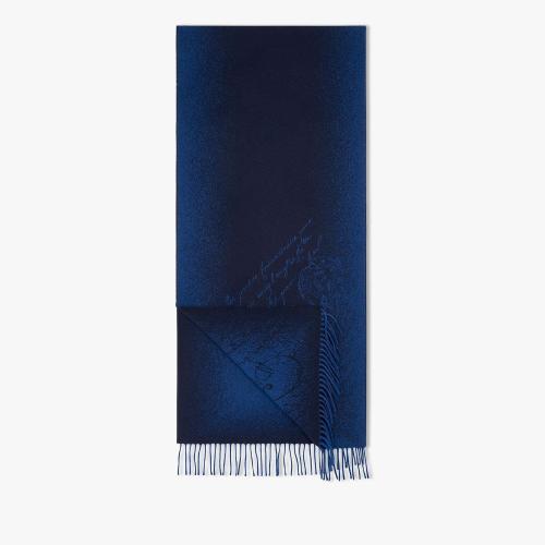  伯魯提BERLUTI 22年秋冬 男士 圍巾 轉(zhuǎn)色scritto圖紋圍巾 SJ127-WDAU_RTW-N40