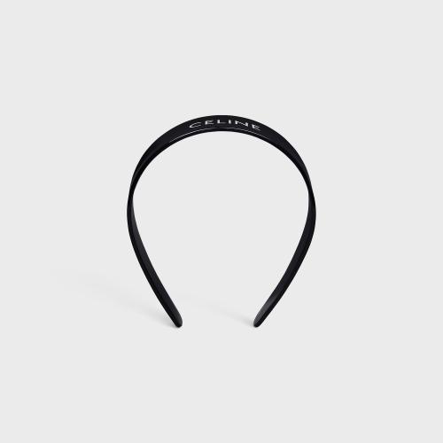  CELINE賽琳思琳 22年秋冬 女士 發(fā)箍 CELINE Monochroms_酯CELINE字樣頭帶 46Y376CLA.38OW