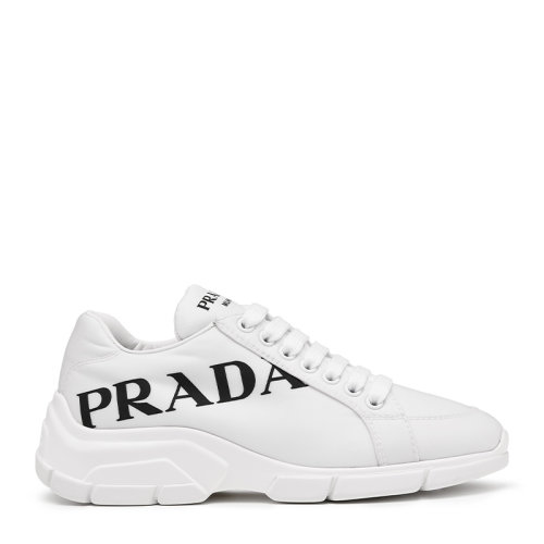 PRADA/普拉達(dá)字母印花織物女士休閑運(yùn)動(dòng)鞋1E662M3LF