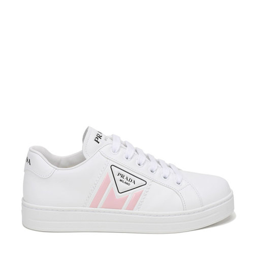 PRADA/普拉達(dá) 女士牛皮系帶休閑運(yùn)動(dòng)鞋板鞋 1E125M 3L8U F 005